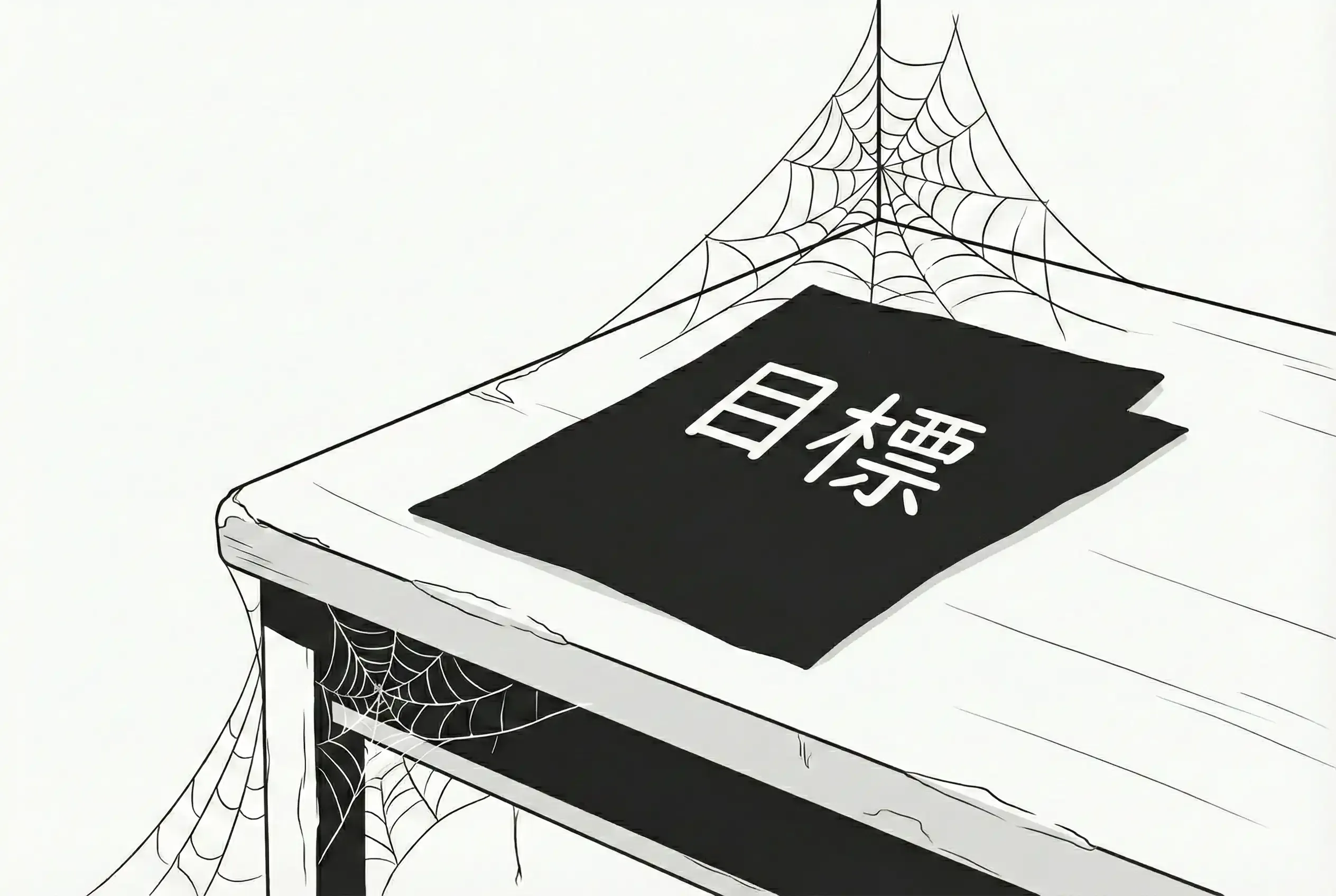 目標が忘れ去られる